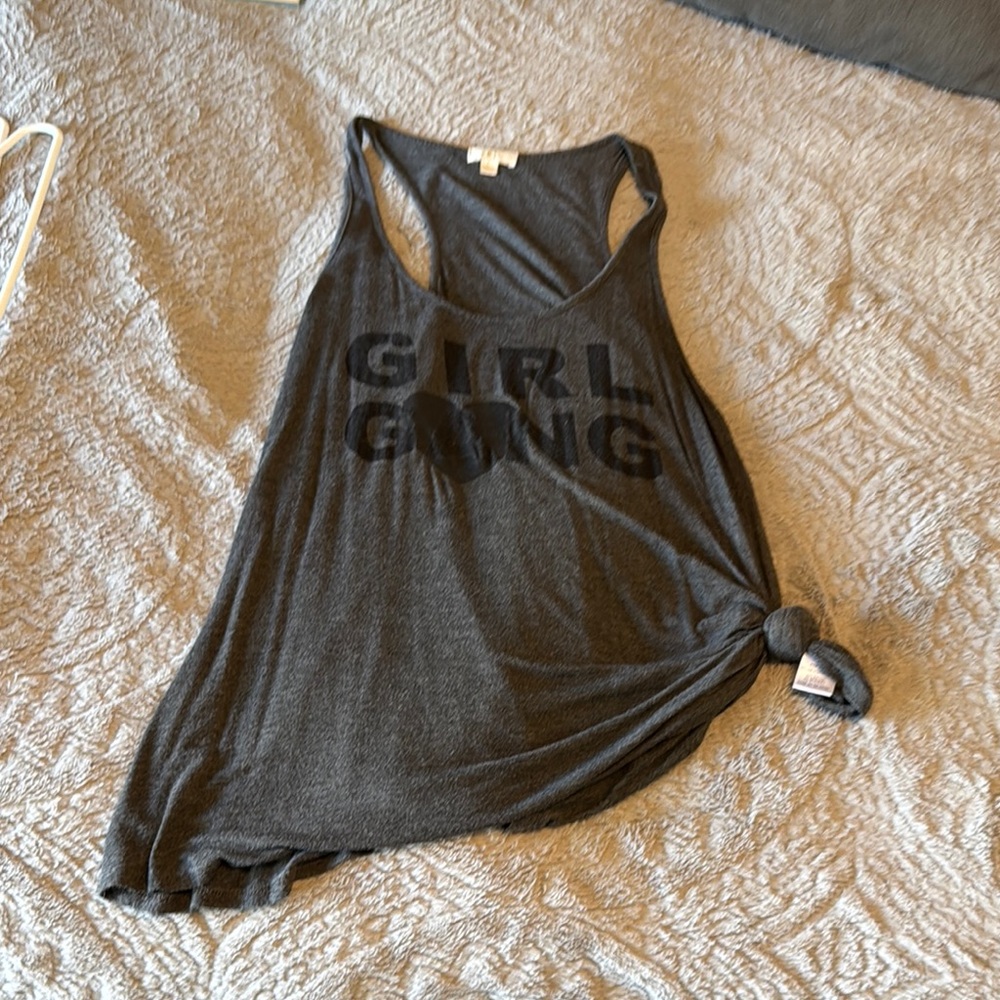 Women's Black 'Girl Gang' Racerback Tank Top